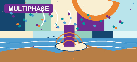 Multiphase flow, local scour, and hydrodynamics visual