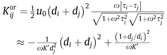 Kernel function of orthokinetic agglomeration