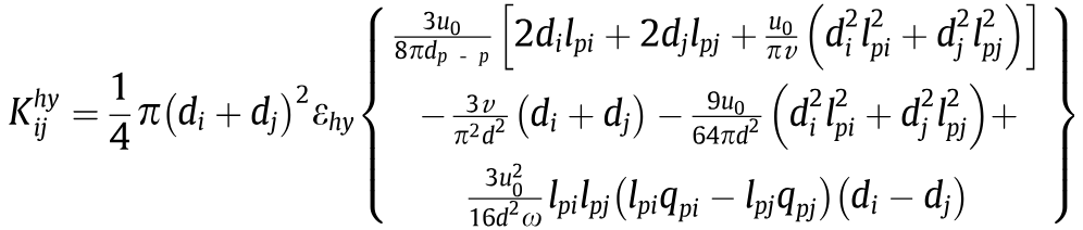 Aggregation kernel function of hydrodynamic interaction