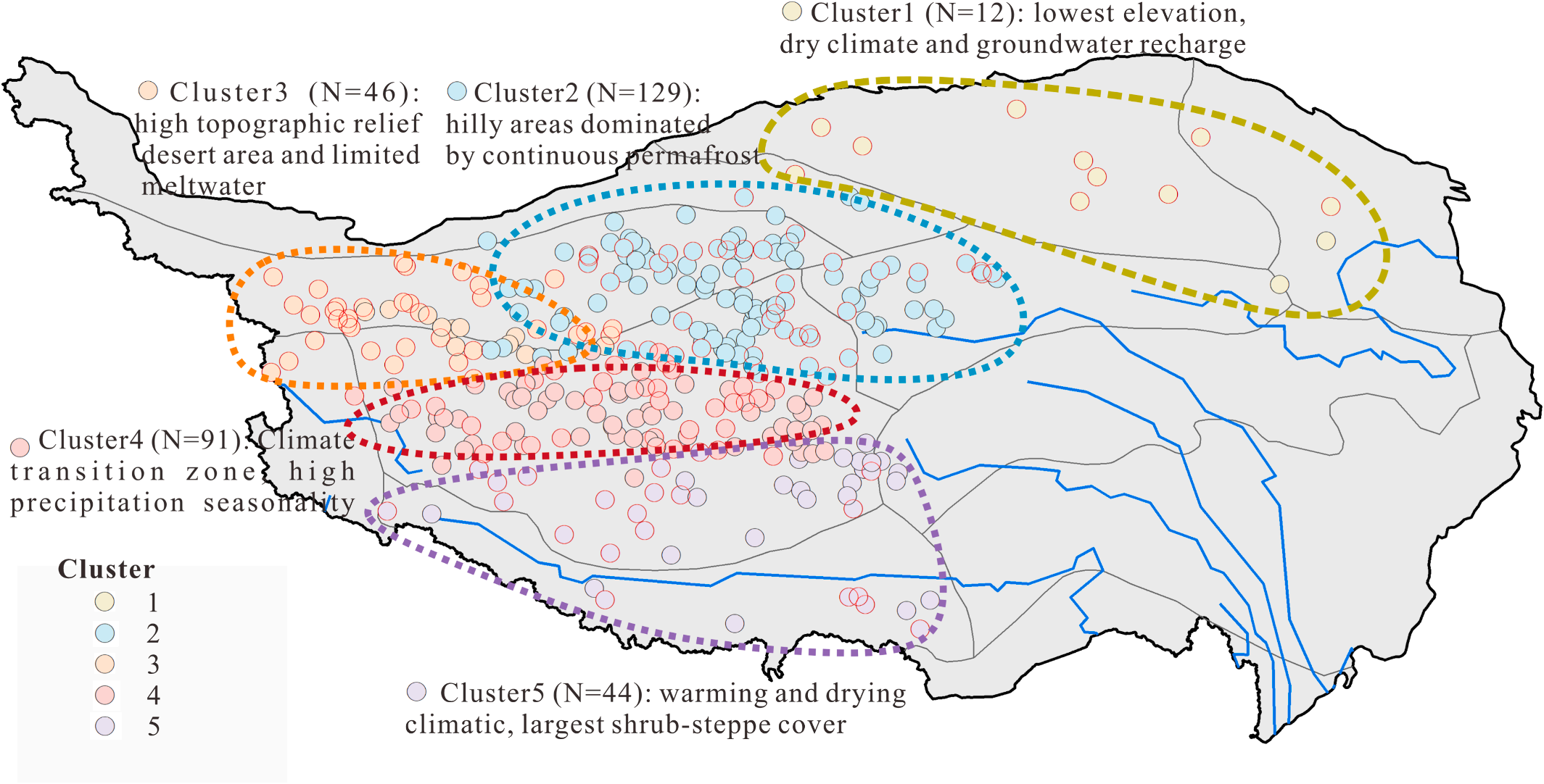Closed-lake catchment classification between 1981 and 2020