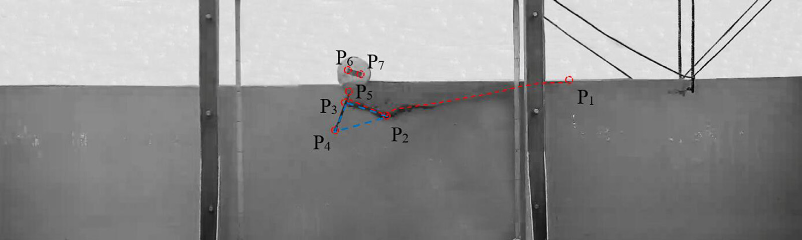 Monitoring points on floating boom and ambient oil slick